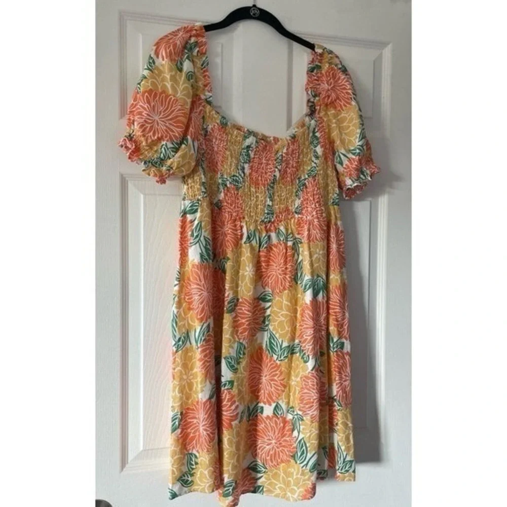 House of Harlow 1960  ‎ 100% Linen Tropical Summer Mini Dress - Picture 4 of 11